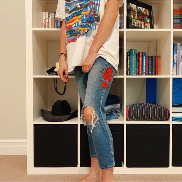 π₯PACSUN EMBROIDERED MOM JEANπ₯ - Picture 2 of 6